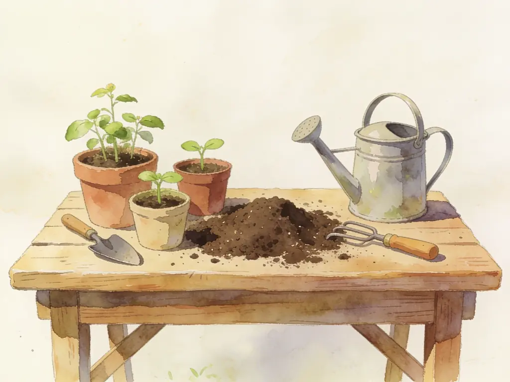 Mesa de trasplante (potting bench)