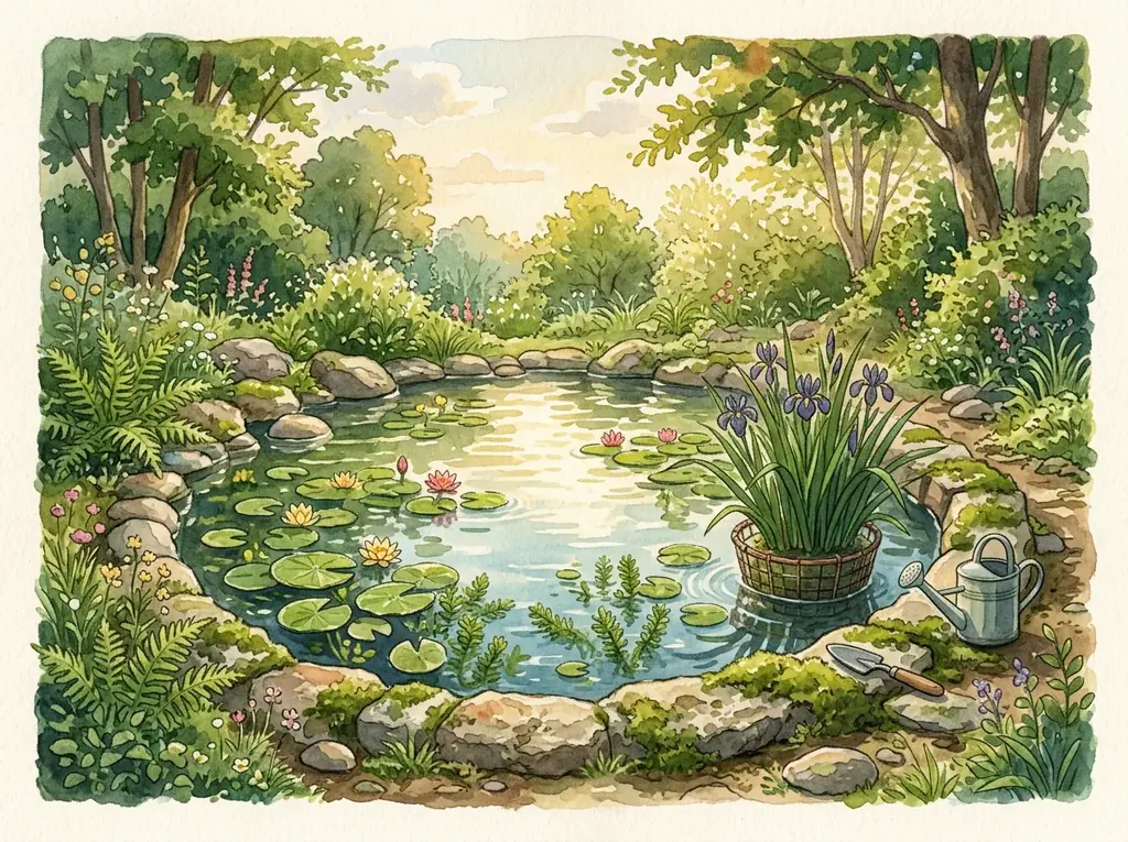 Paso 3: Planta margen de vivaces y decora con piedras estables