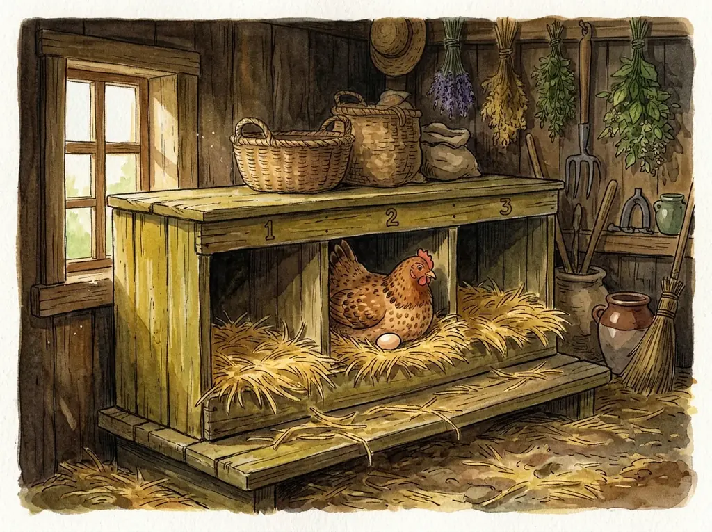 Ponedero (cajones nido) para gallinas